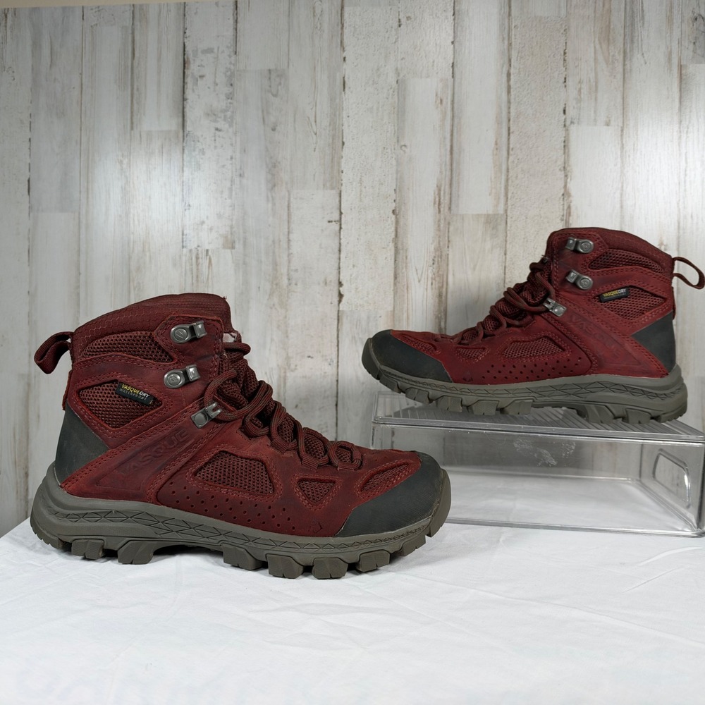 Vasque Hiking Boots Womens 7 Red Talus AT UltraDry Waterproof Leather Gorpcore
